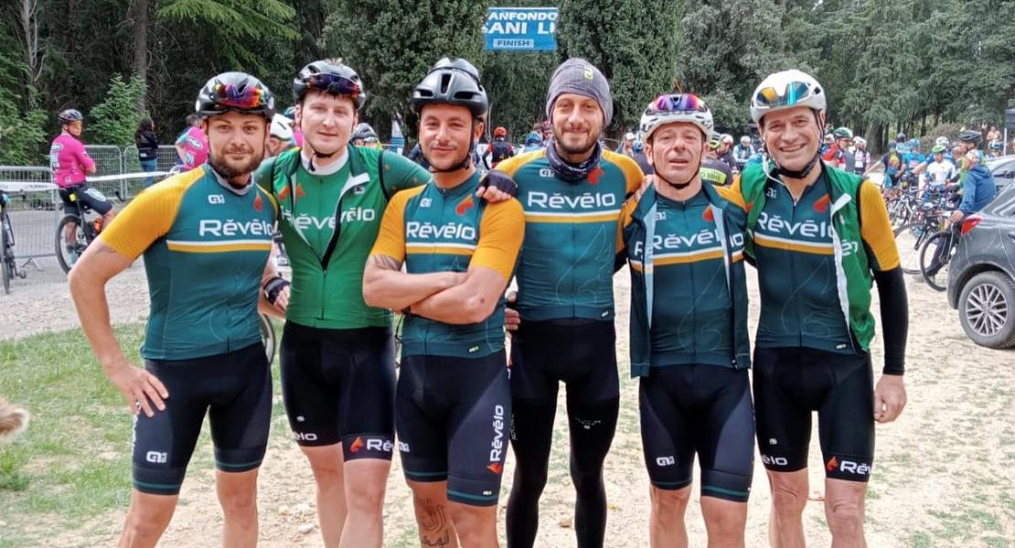 Il gruppo dopo la Gf Merckx