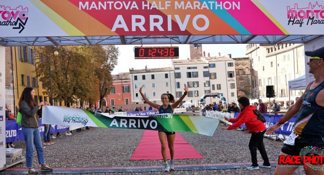 Sara Brentarolli alla Mantova Half Marathon